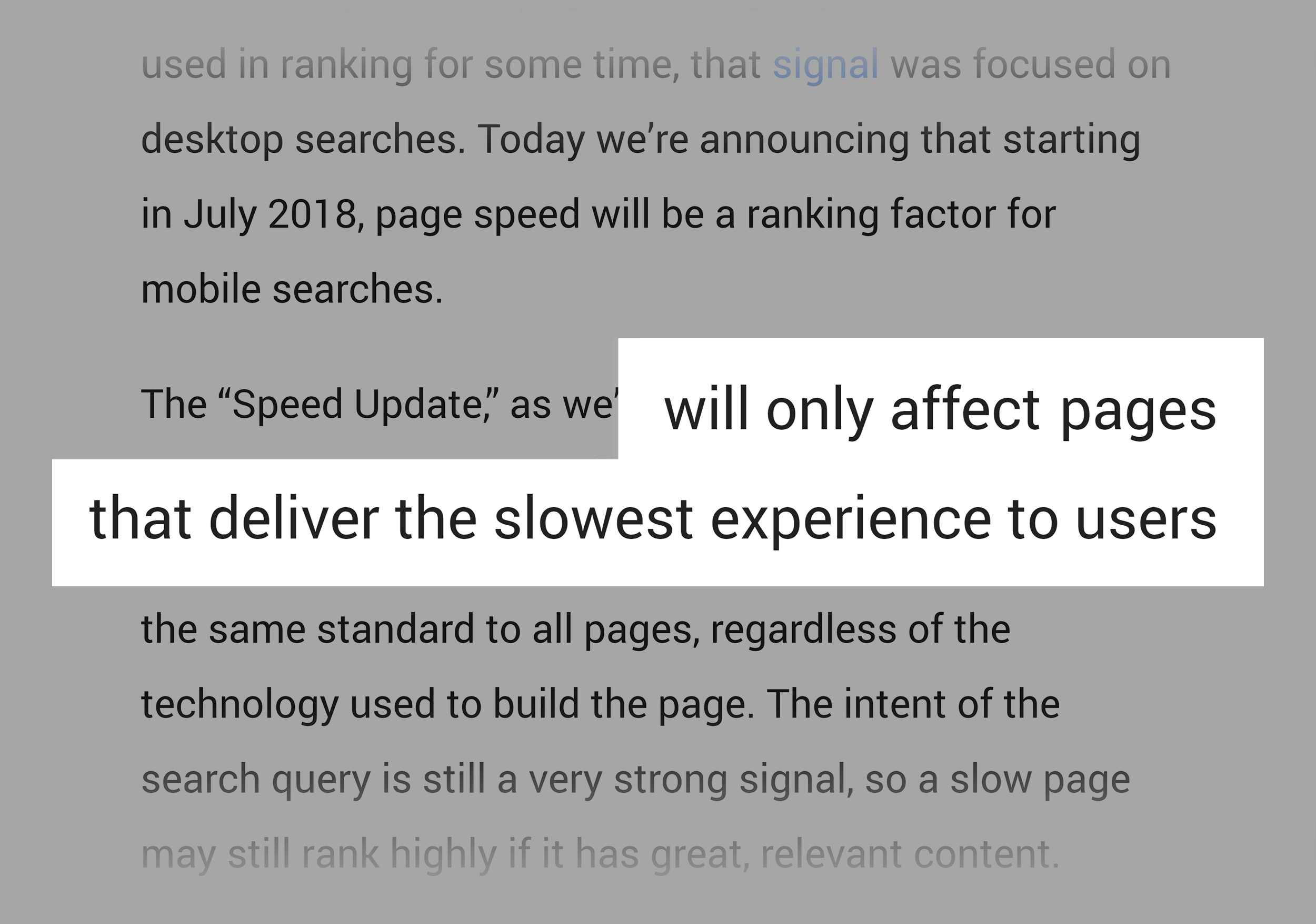 Speed update only affecting slow pages We Analyzed 11.8 Million Google Search Results. Here’s What We Learned About SEO