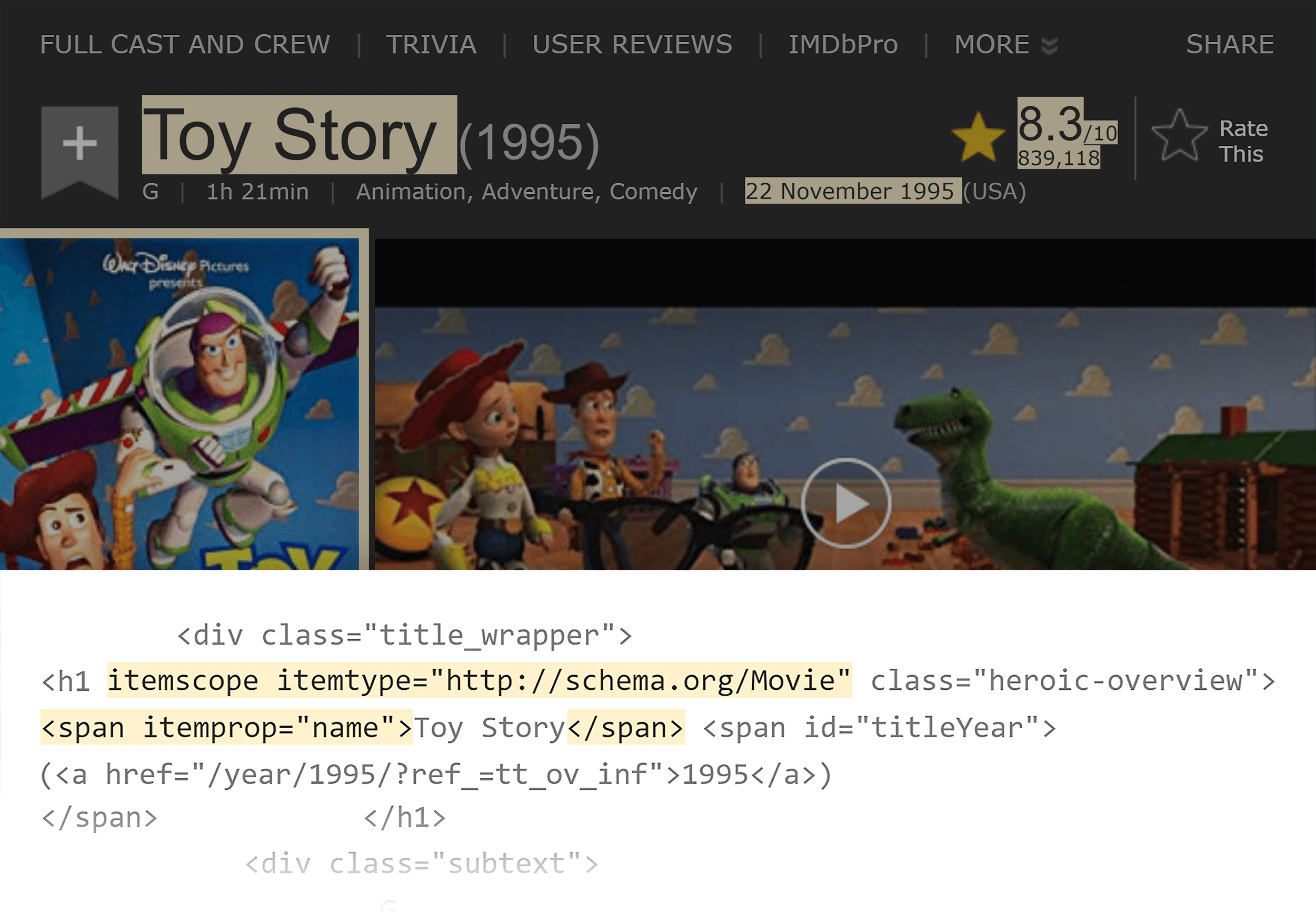Toy Story – Structured data We Analyzed 11.8 Million Google Search Results. Here’s What We Learned About SEO