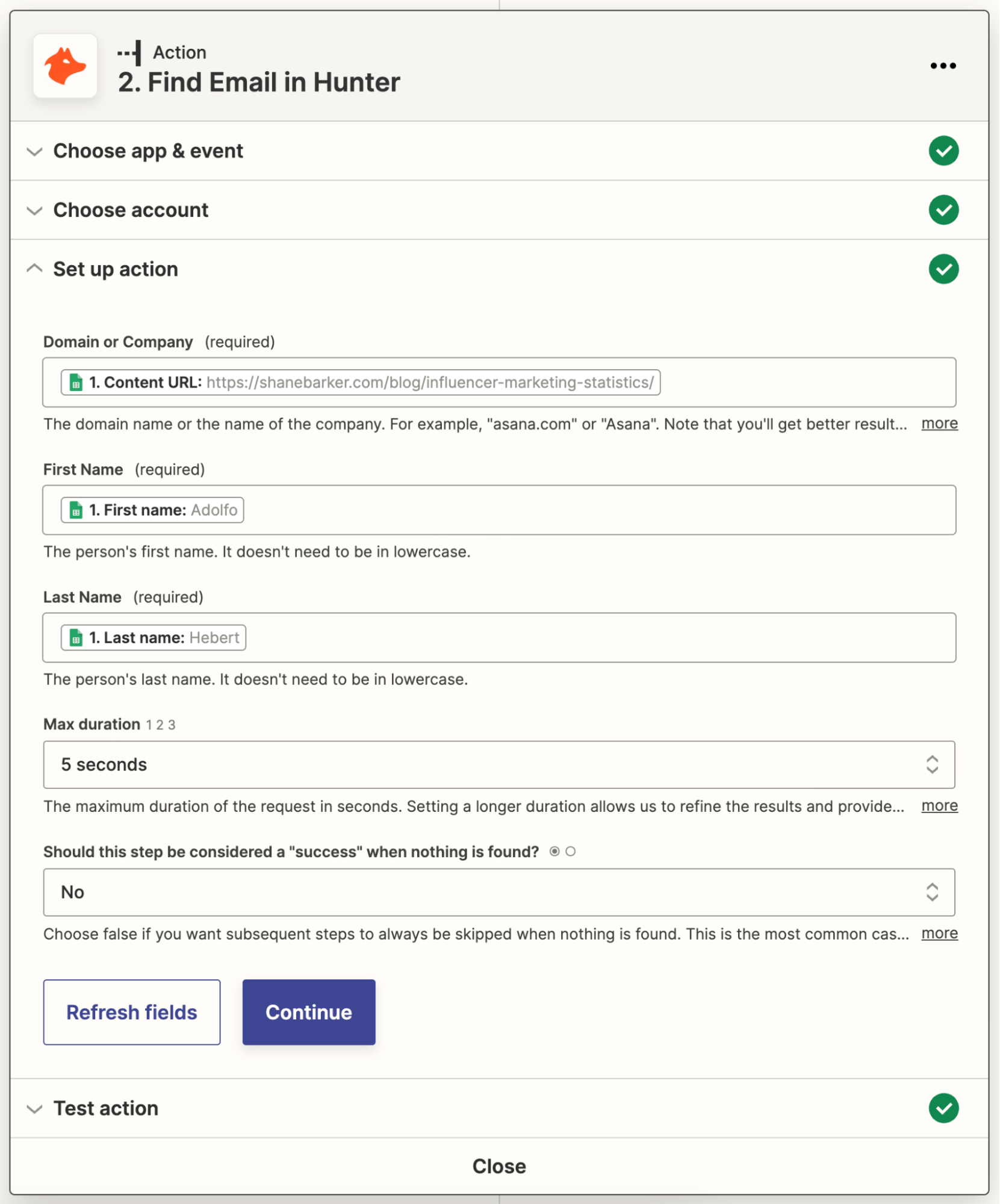 How to Automate Dull SEO Tasks | Action step: Find Email in Hunter