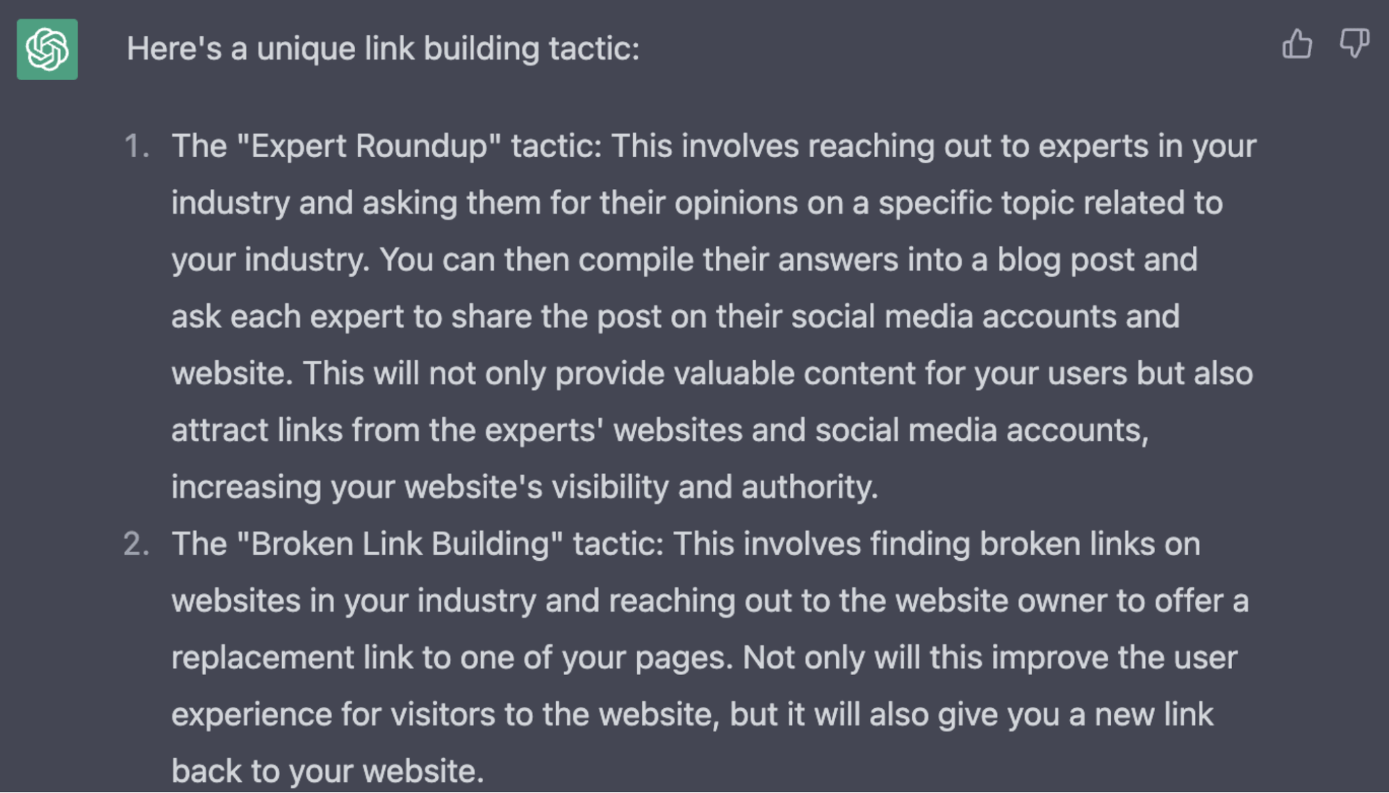 Google Doesn't Care About AI Content. Here’s Why. | ChatGPT's "unique" link building tactics