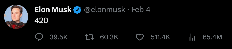 Content Marketing Goals: How Many & Which Ones | Elon Musk's tweet