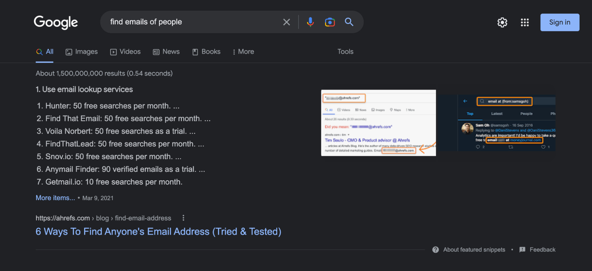 Google's Featured Snippets: All You Need to Know to Get Them | Numbered list featured snippet