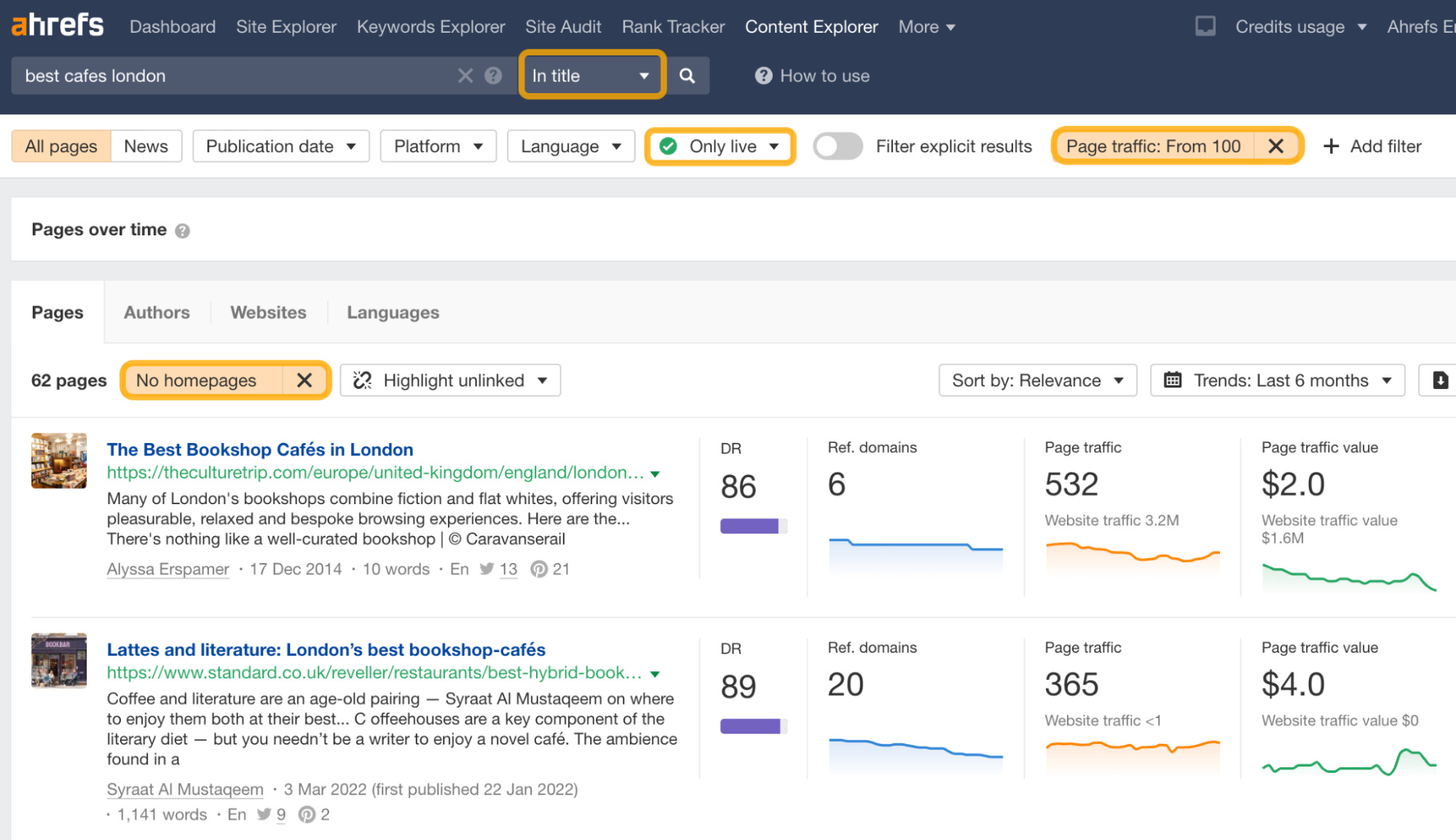 17 Actionable Marketing Tips (That You Can Apply Right Away) | How to find "best x in y" lists, via Ahrefs' Content Explorer