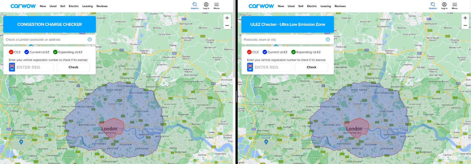 An Aggregator With Integrator Strategy – Carwow SEO Case Study | Congestion charge checker and ULEZ are practically identical