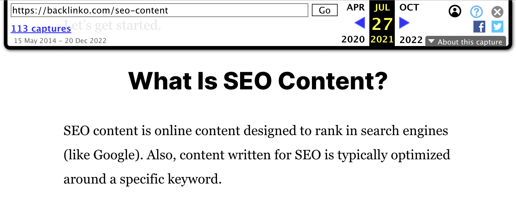 Google's Featured Snippets: All You Need to Know to Get Them | Historically ranking featured snippet section