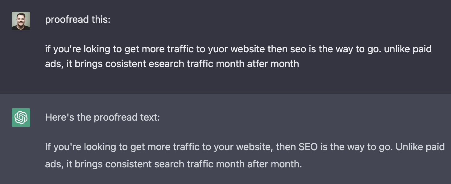 Google Doesn't Care About AI Content. Here’s Why. | ChatGPT proofreading content