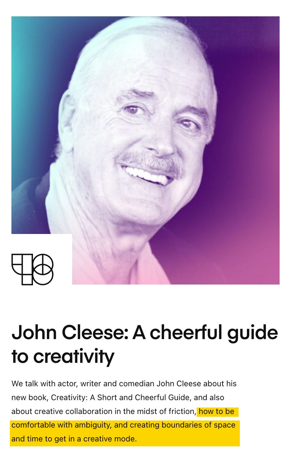 Content Marketing Goals: How Many & Which Ones | Podcast interview with John Cleese