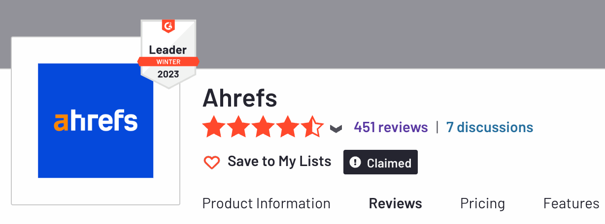 Marketing Funnels: Everything You Need to Know | Ahrefs' G2 reviews