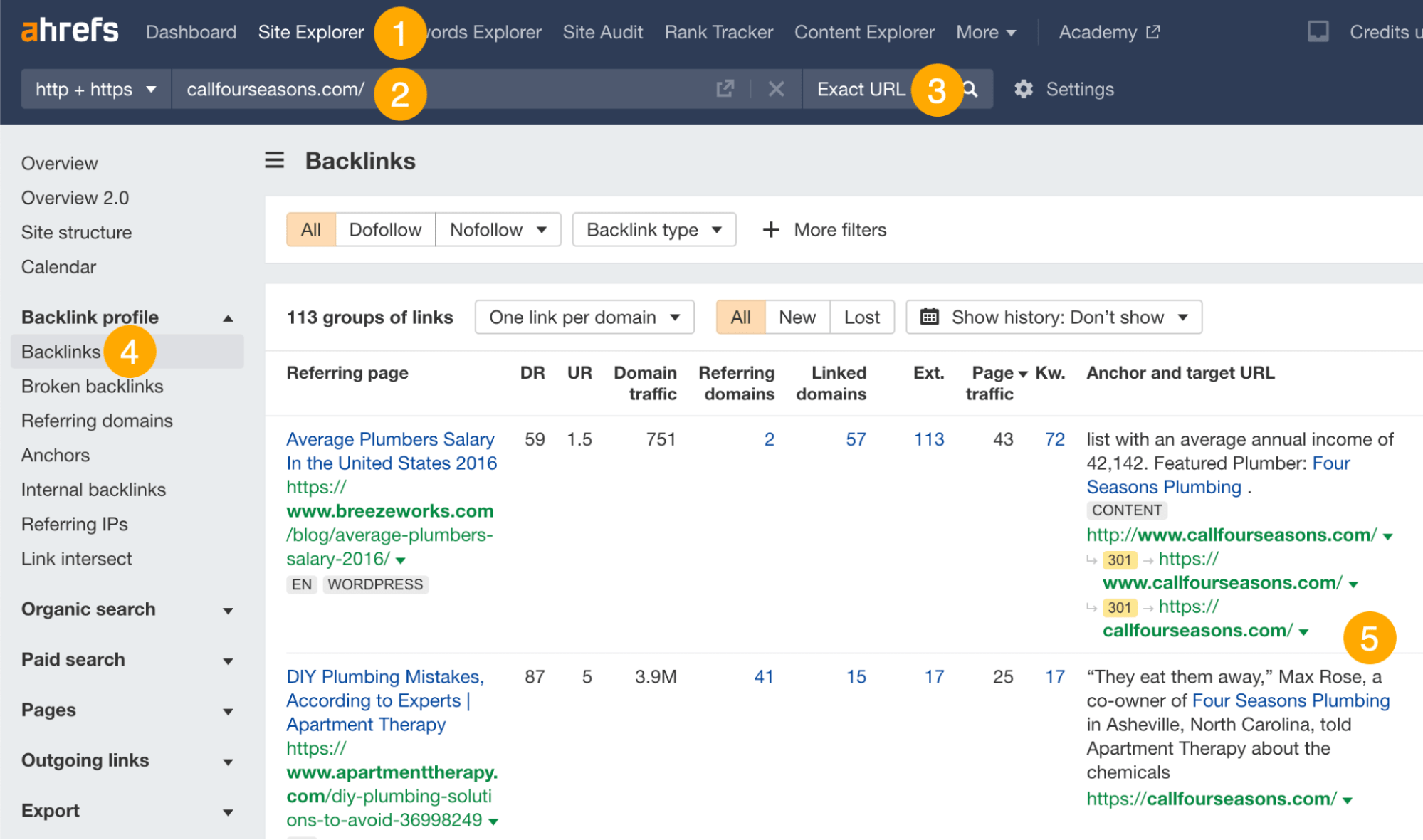 How to Find Your Competitors' Backlinks (And Get Them for Yourself) | Looking for HARO backlinks in Ahrefs' Site Explorer