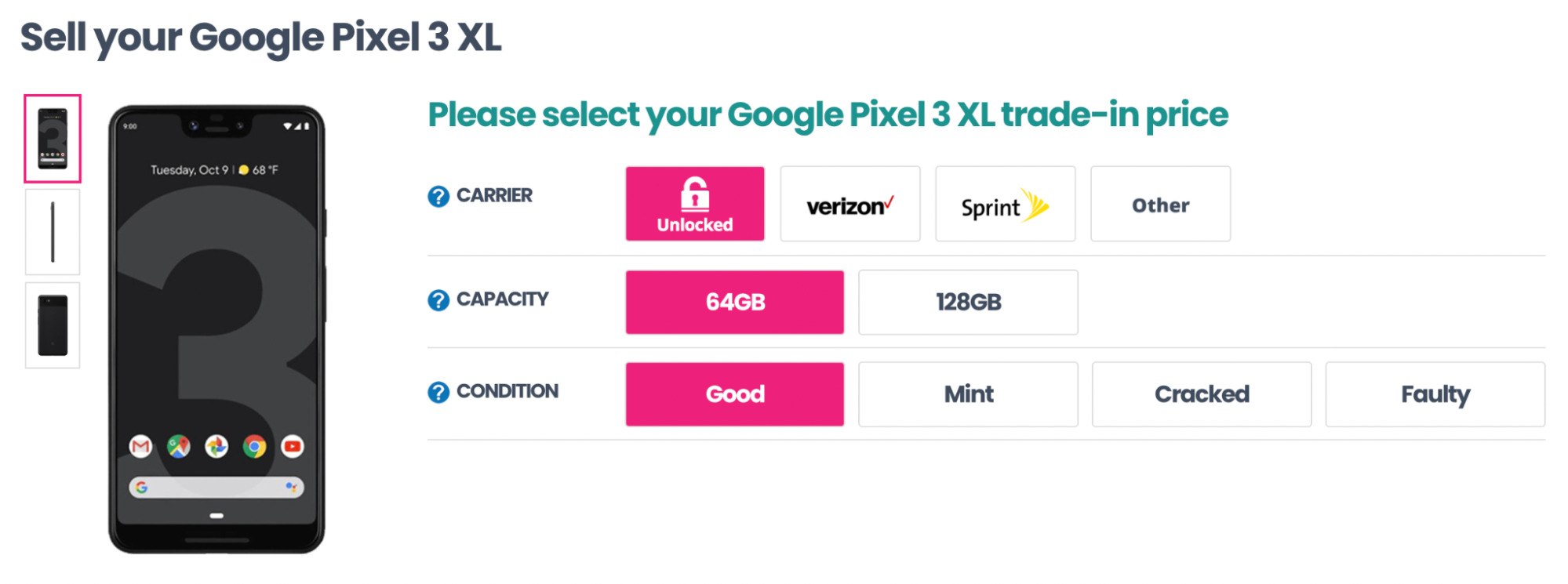 7 Affiliate Marketing Examples & Why They Work So Well | Affiliate landing page for selling used Google Pixel 3 XL