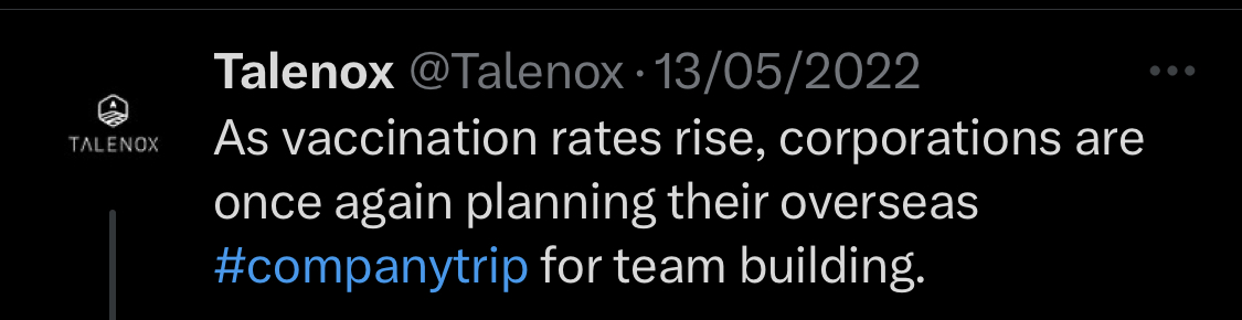 We Studied 100 SaaS Twitter Profiles to Uncover Top Trends: Here's What We Found | Talenox's profile photo doesn't look great on mobile because it has a long "horizontal length"
