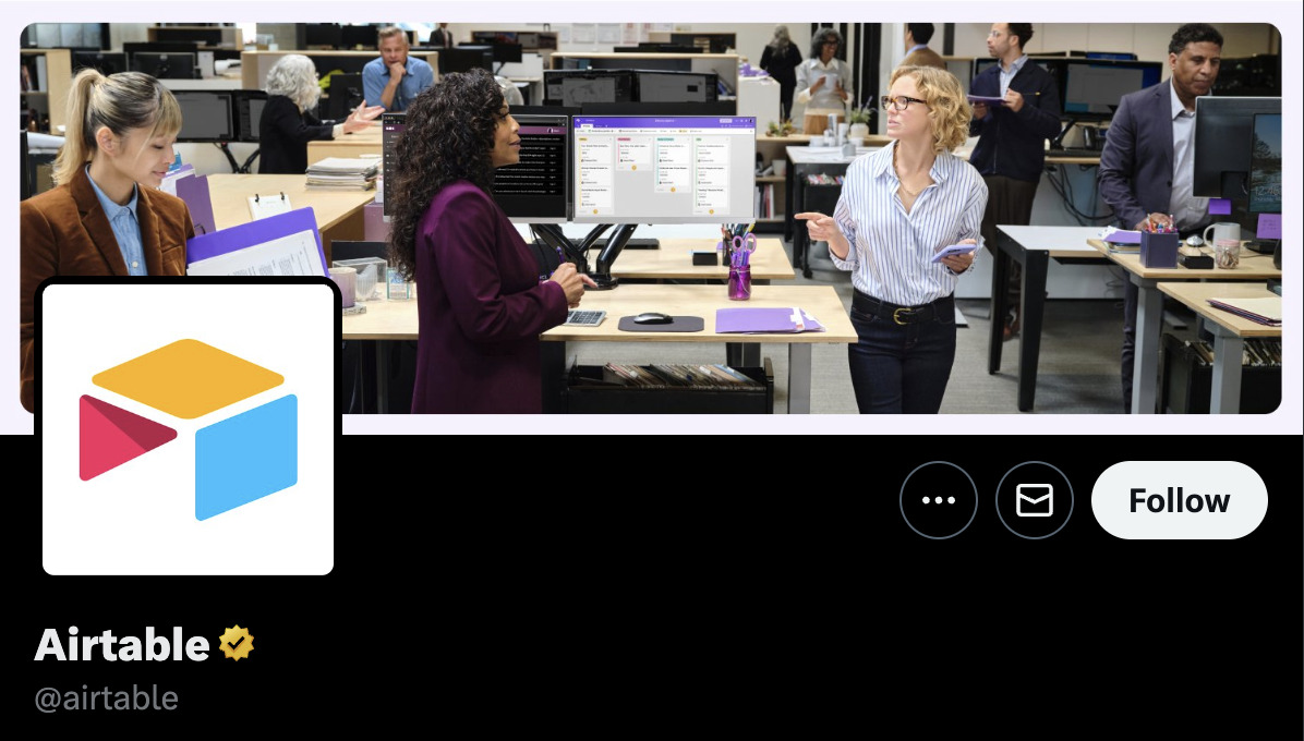 We Studied 100 SaaS Twitter Profiles to Uncover Top Trends: Here's What We Found | Stock photography banner from Airtable