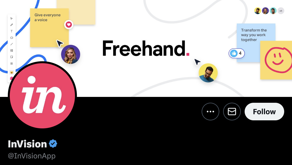 We Studied 100 SaaS Twitter Profiles to Uncover Top Trends: Here's What We Found | Product illustration banner from InVision