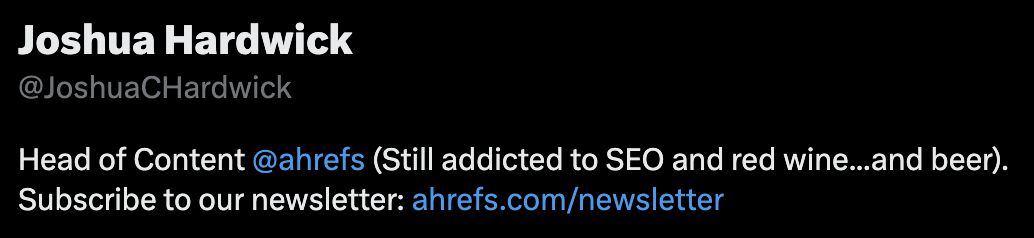 We Studied 100 SaaS Twitter Profiles to Uncover Top Trends: Here's What We Found | How links look in a Twitter bio