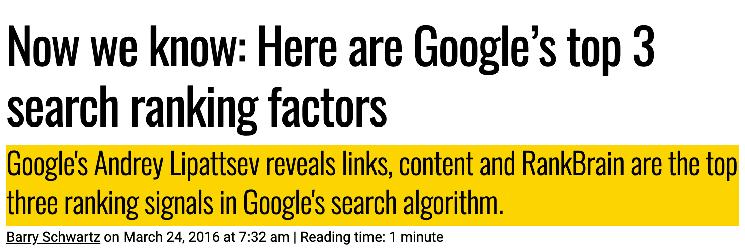 Why SEO Is Important: 8 Reasons (And How to Get Started) | Links are one of the top three ranking factors