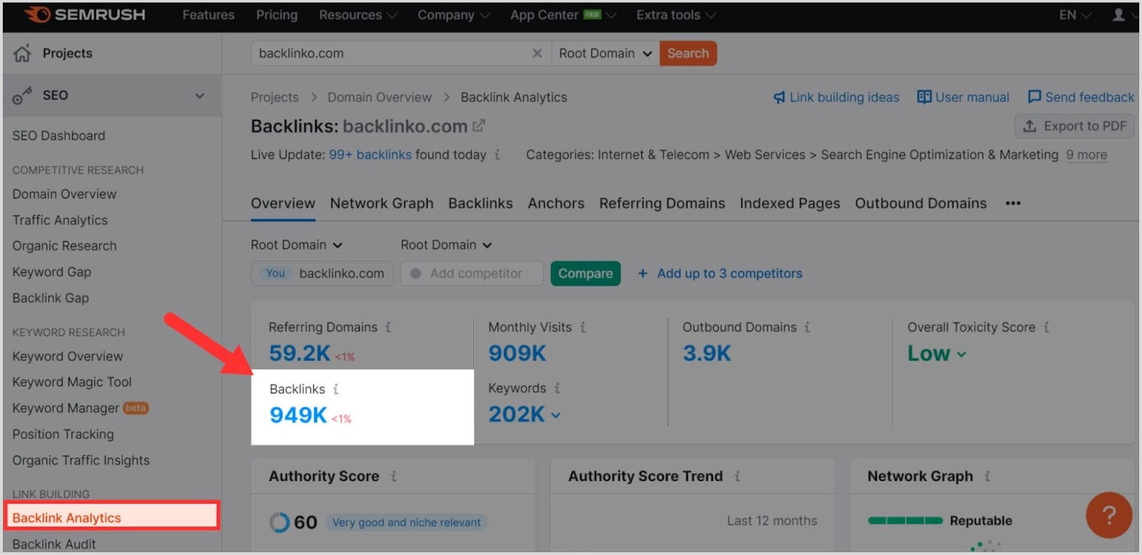 Semrush-BA-Image-2 How To Do a Backlink Audit in 13 Easy Steps