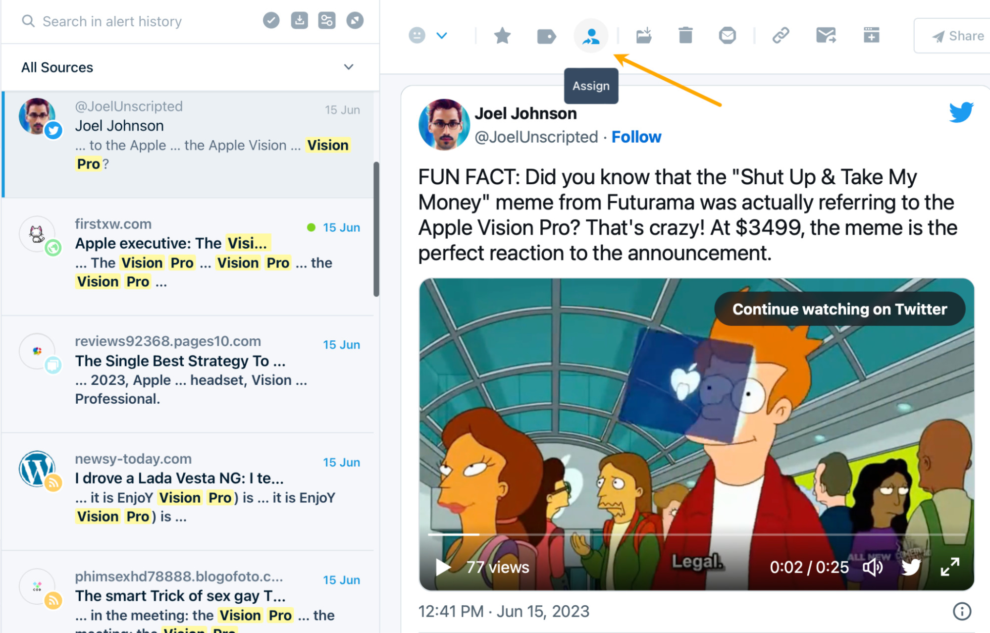 The Only 3 Keyword Monitoring Tools You Need | "Assign" feature in Mention