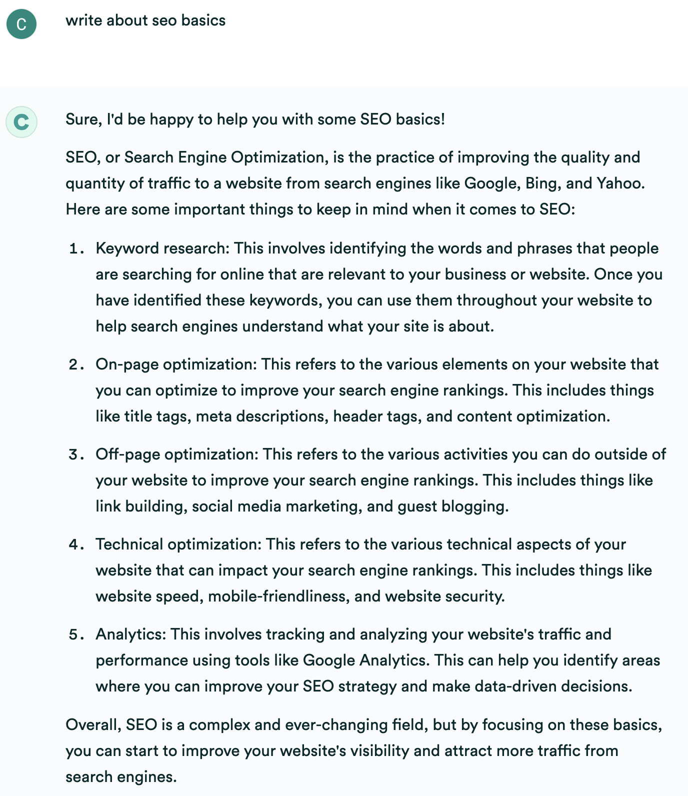 AI Copywriting (Tools to Improve Efficiency) | Copy.ai example output