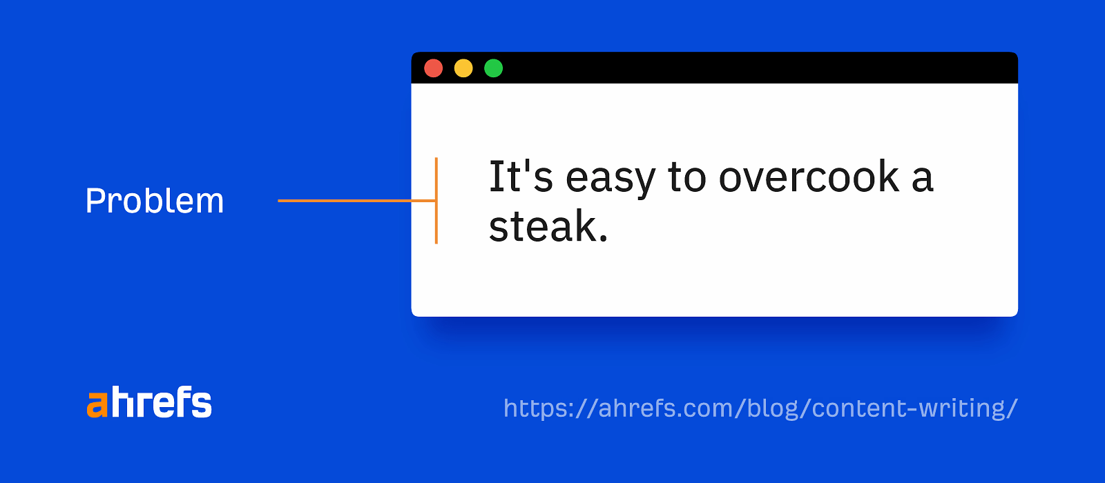 SEO Copywriting: What It Is & How to Do It | Define the problem