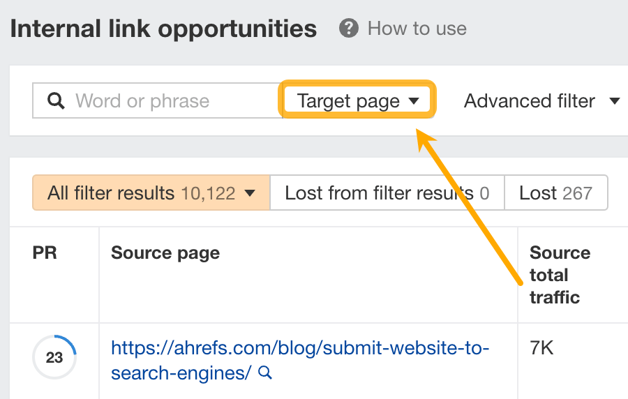 How to Improve SEO: 15 Tactics to Boost Your Rankings (That Don't Require New Content) | Finding important pages to add internal links to
