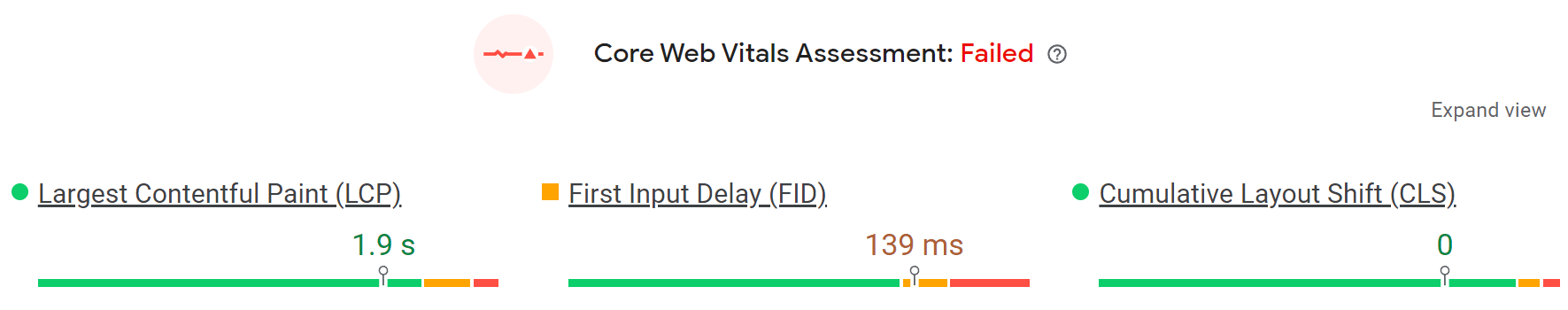 How to Improve SEO: 15 Tactics to Boost Your Rankings (That Don't Require New Content) | Core Web Vitals assessment in PageSpeed Insights