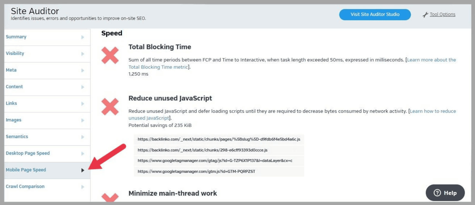 Raven tools 10 Mobile page speed issues