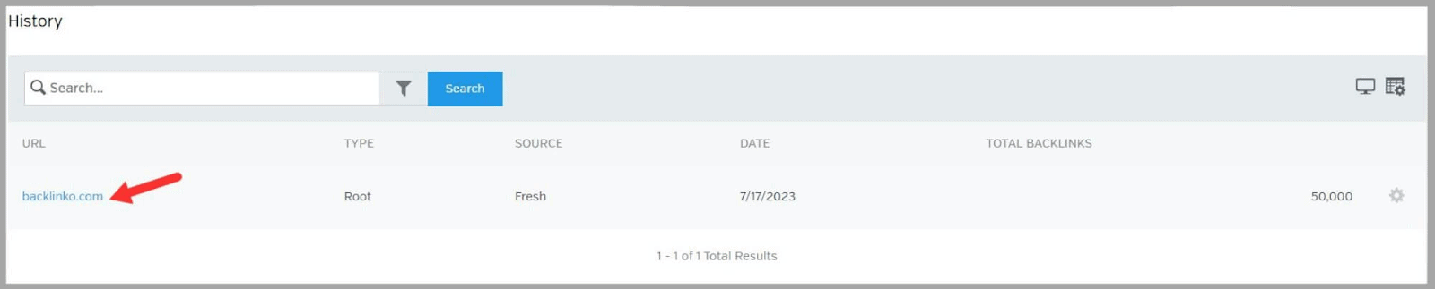 Raven tools 36 Click on the domain