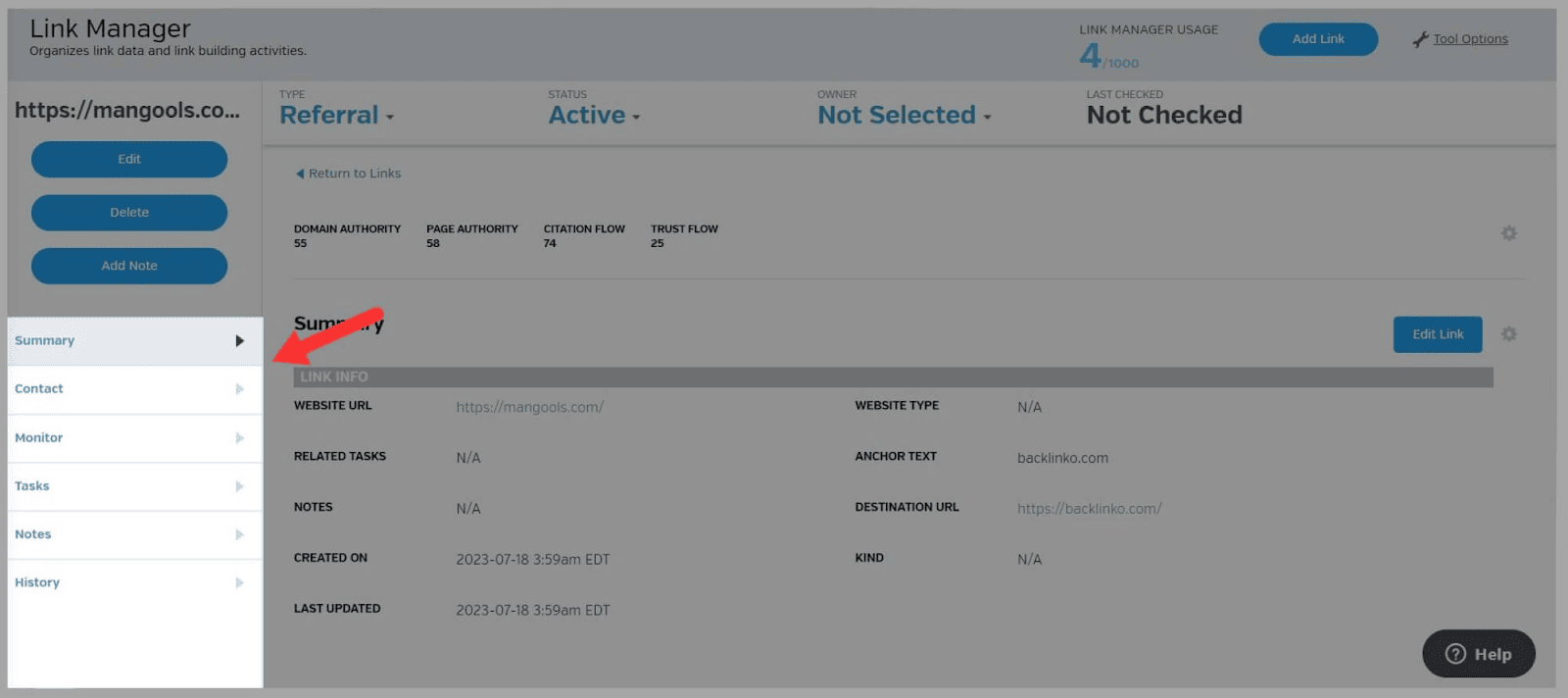Raven tools 41 View all your info