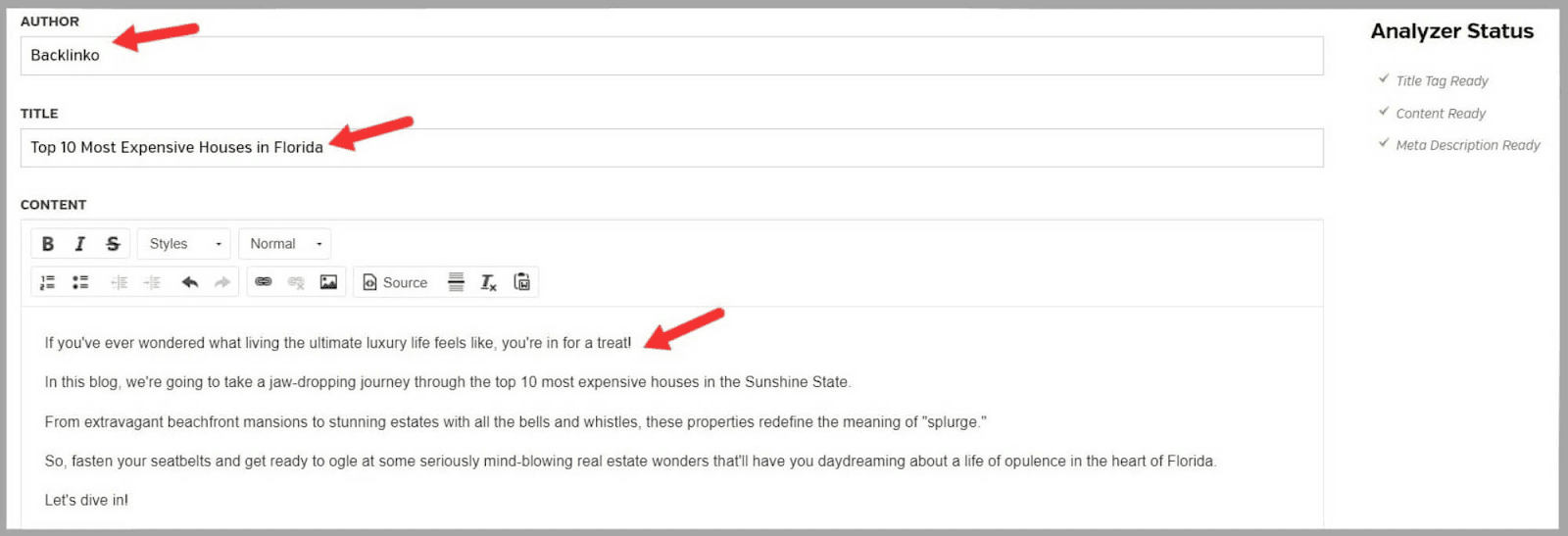 Raven tools 70 Add author plus your content