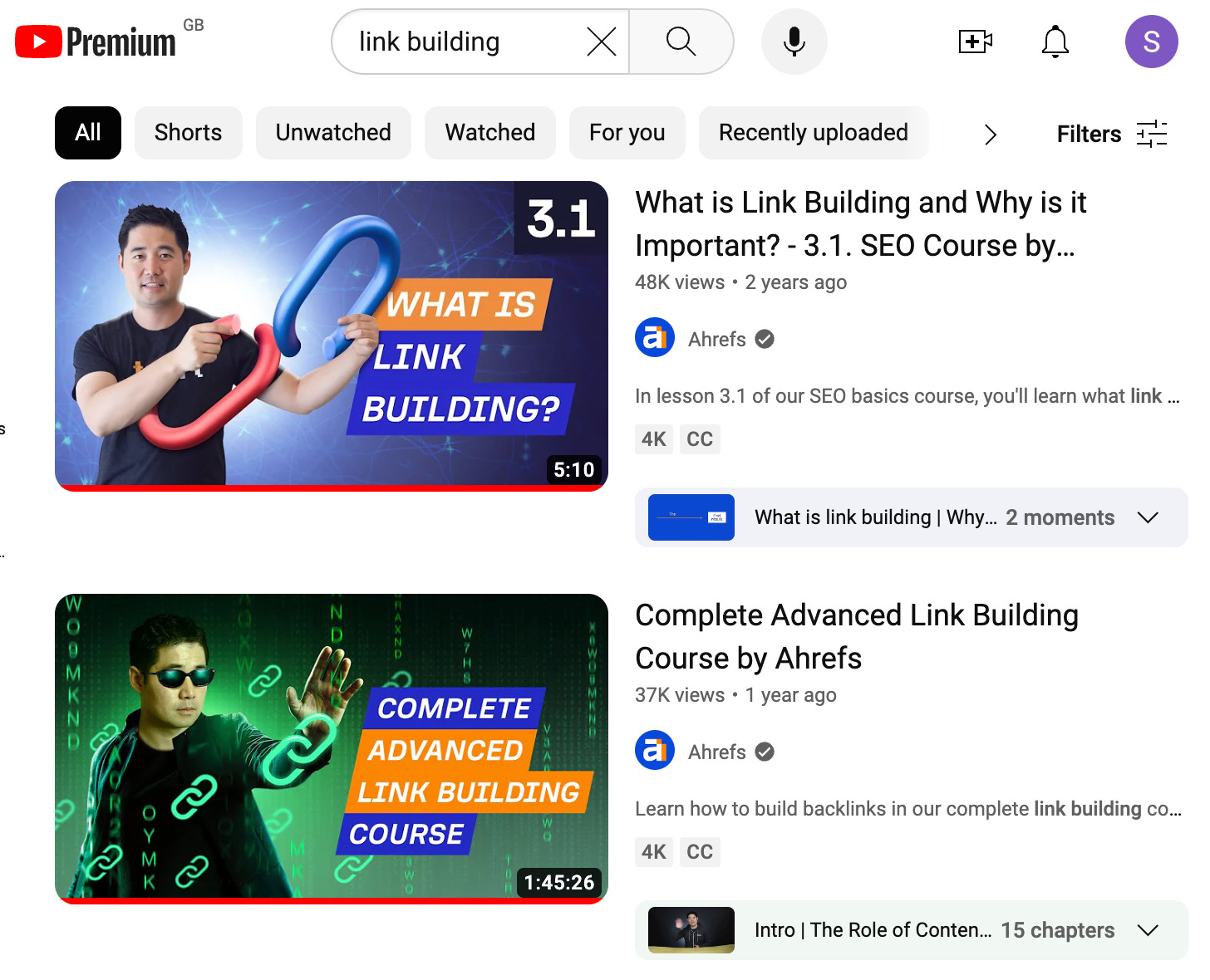 21 Proven Ways to Drive Traffic to Your Website | Ahrefs' link building videos rank #1 for the term "link building"