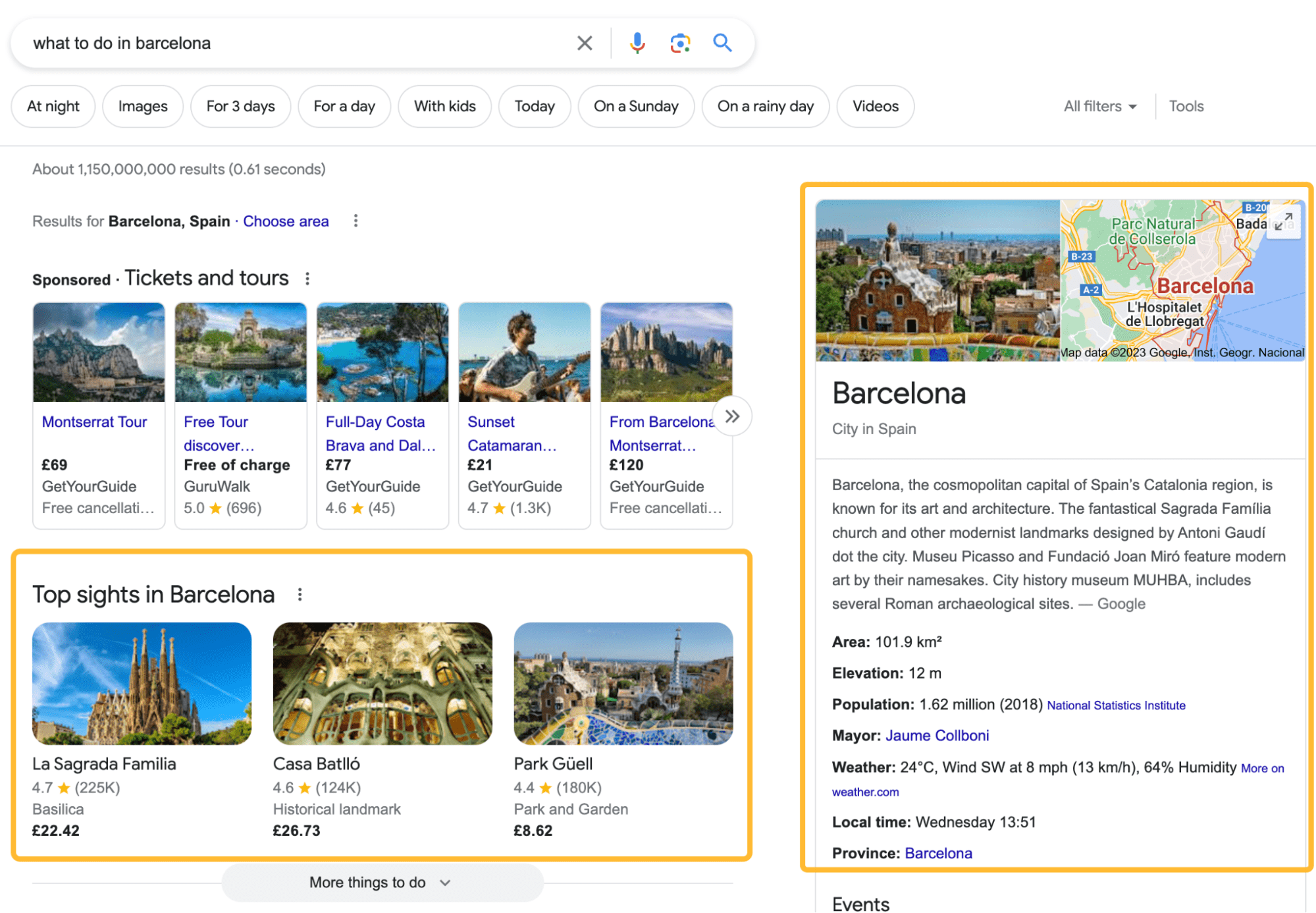 How to Check Google Rankings: 3 Fast & Accurate Ways | Example of a SERP feature