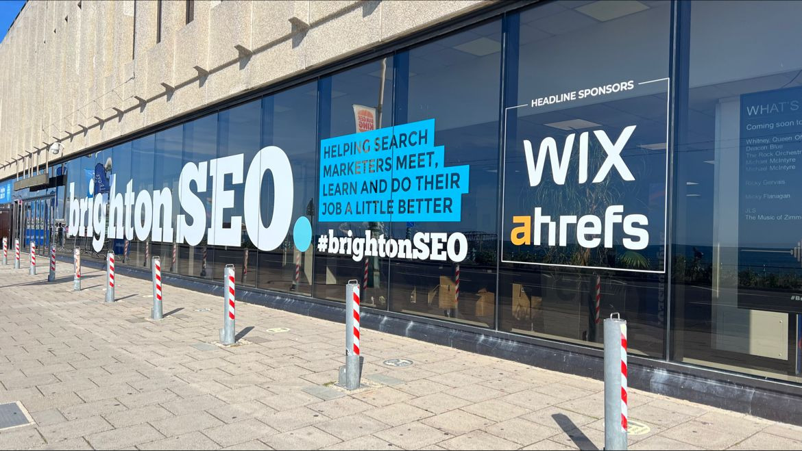 Dear BrightonSEO, You've Come a Long Way, Baby | Sunny, outside view of the Brighton center