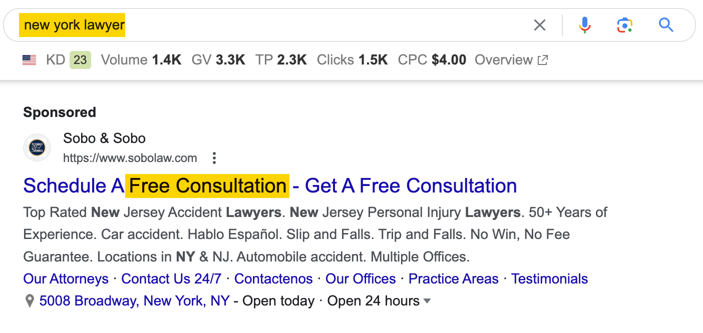What Is a Lead Generation Website? (And How to Build One) | Google ad example