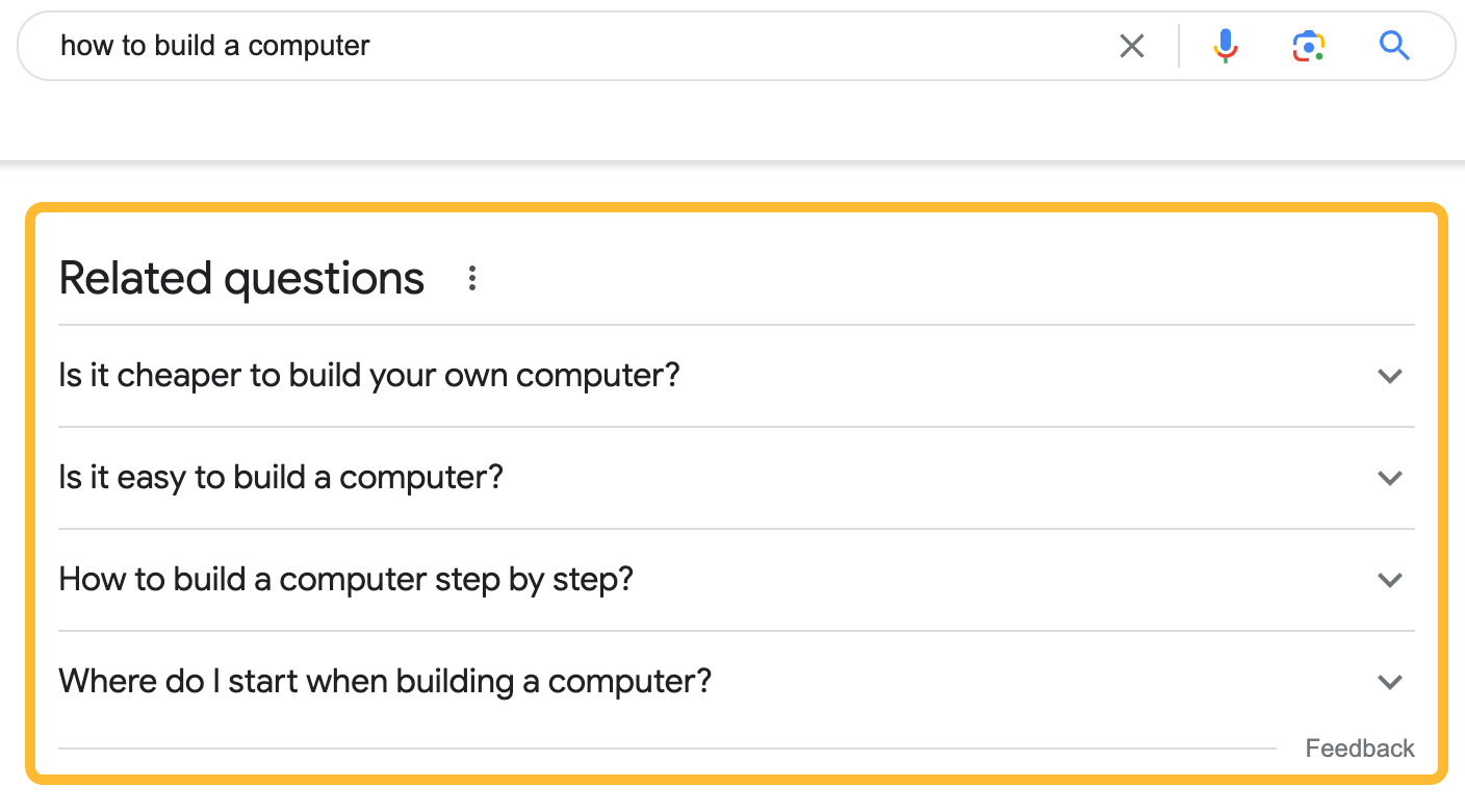 How to Check Google Rankings: 3 Fast & Accurate Ways | "Related questions" section on a Google SERP