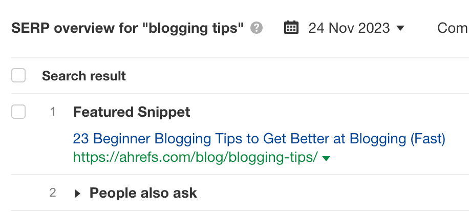 How to Launch an SEO Campaign in 3 Steps | We're currently the featured snippet for the query "blogging tips" in the US