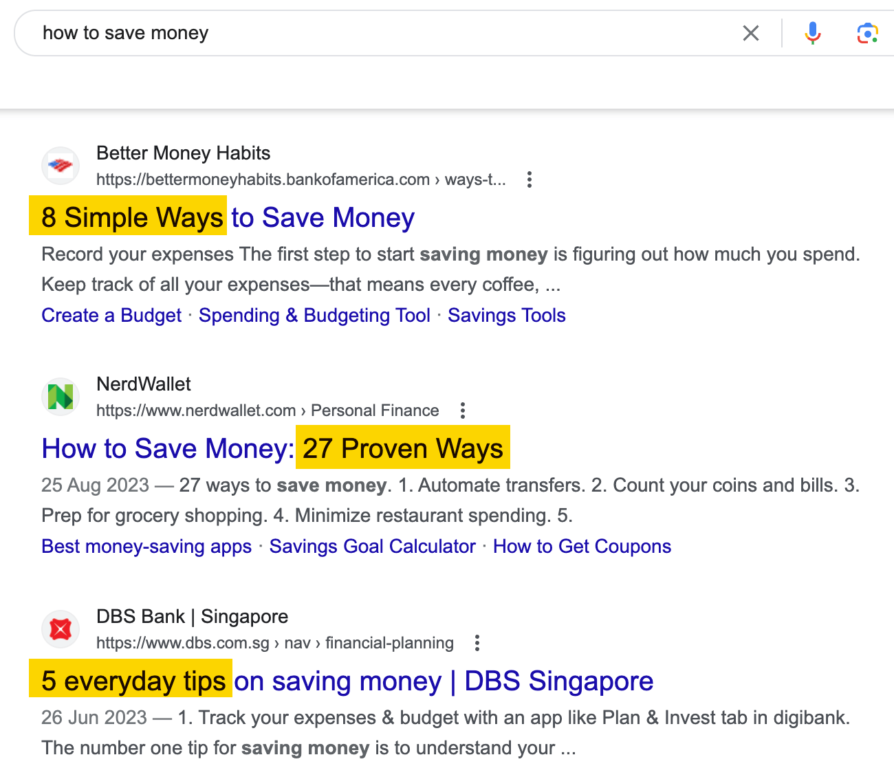 SEO Writing: 8 Steps to Create Search-Optimized Content | Search results for "how to save money"