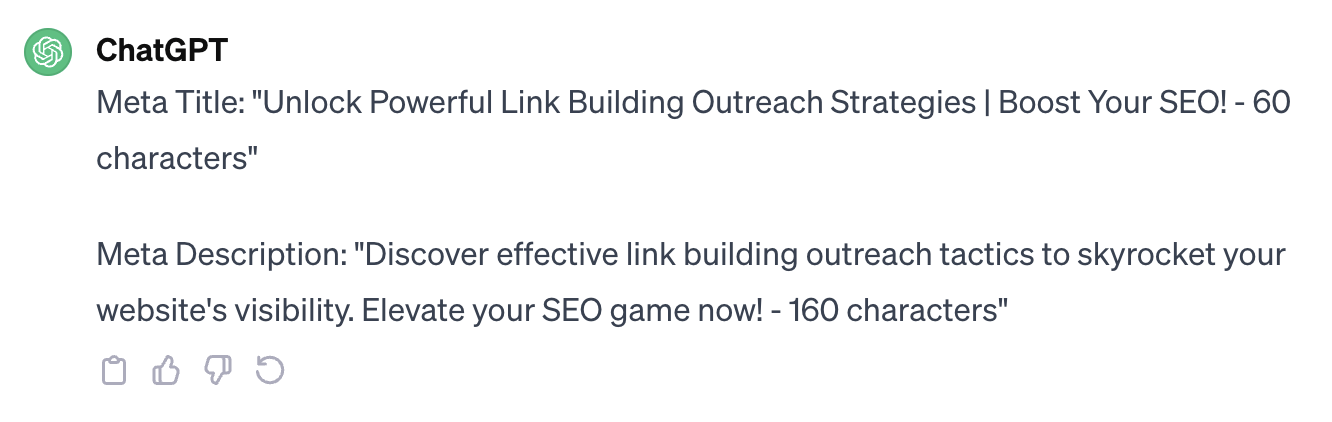ChatGPT for SEO? You're Using It Wrong. | ChatGPT's meta title and description