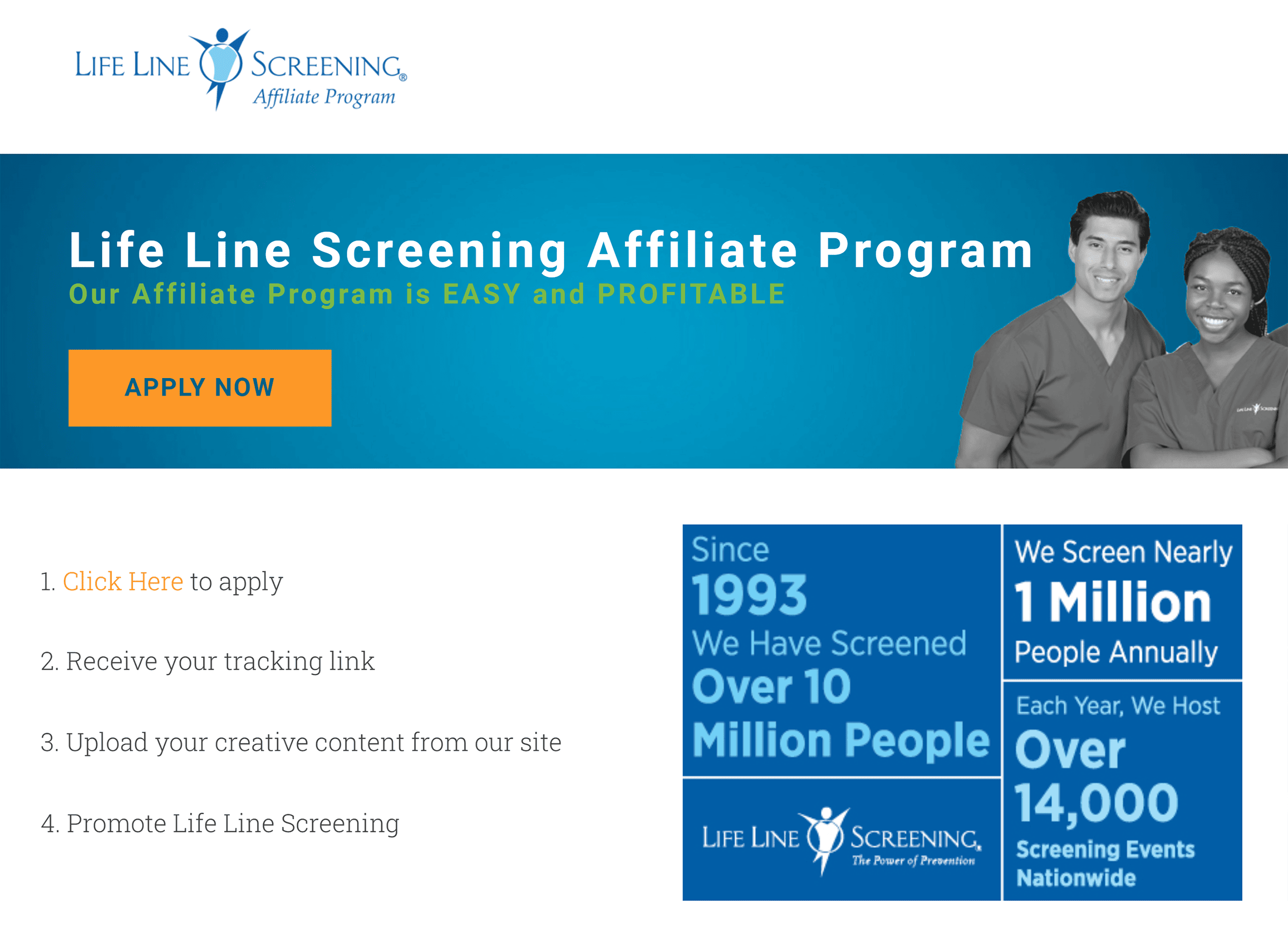 Life Line Screening Affiliate Program