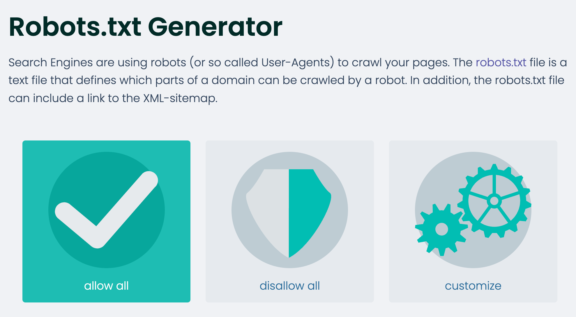 36 Free SEO Tools for DIY SEOs | Robots.txt Generator