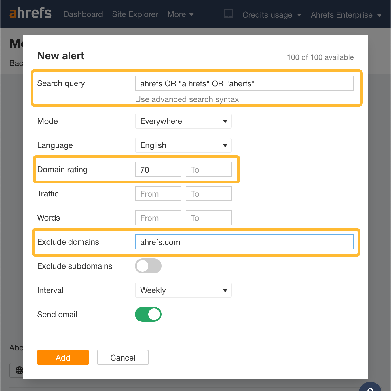 The No-Nonsense Guide to Competitive Intelligence | How to set up Ahrefs alerts for brand mentions
