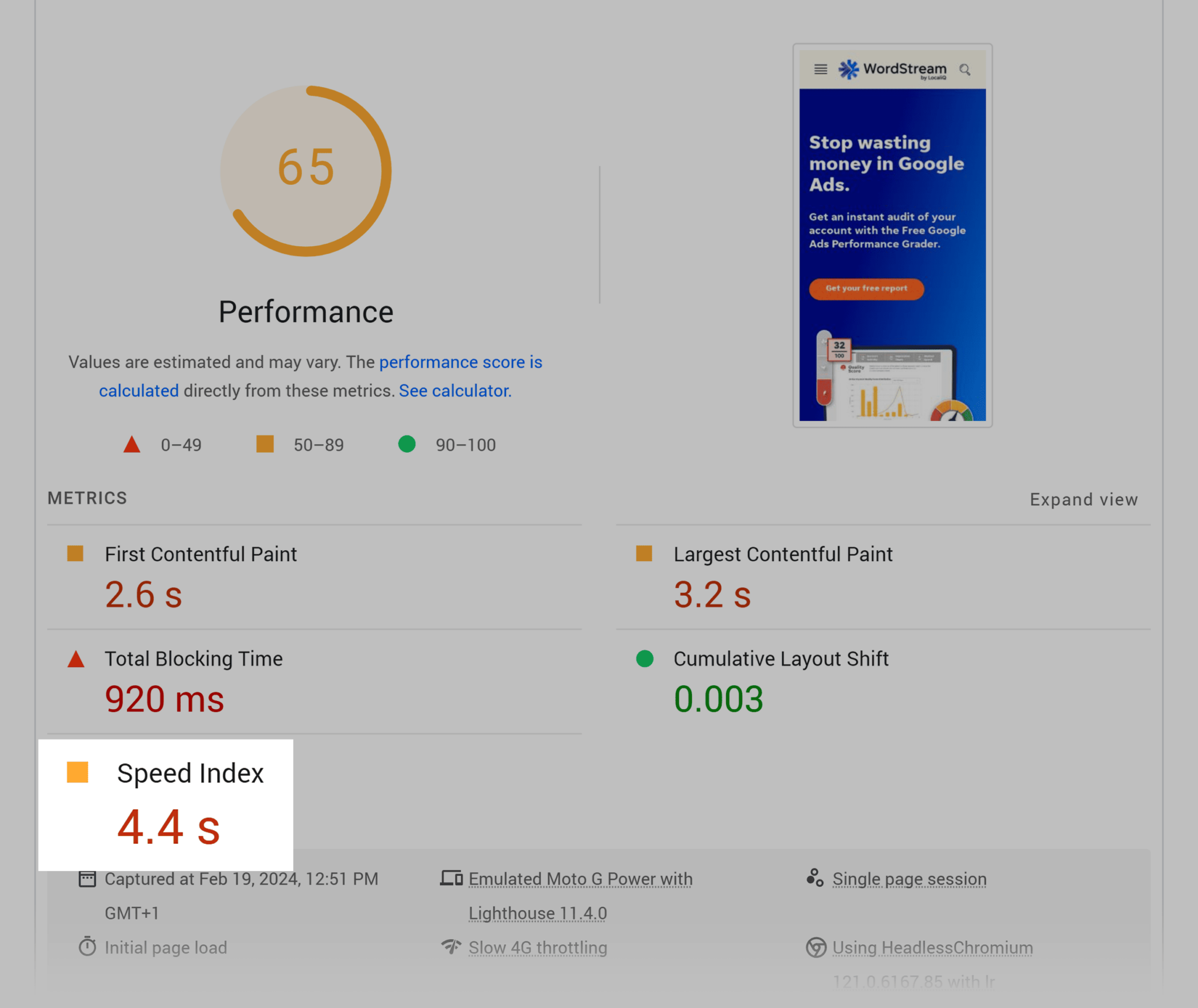 pagespeed-wordstream-speed-index Competitor Analysis: Core Principles and How to Conduct One