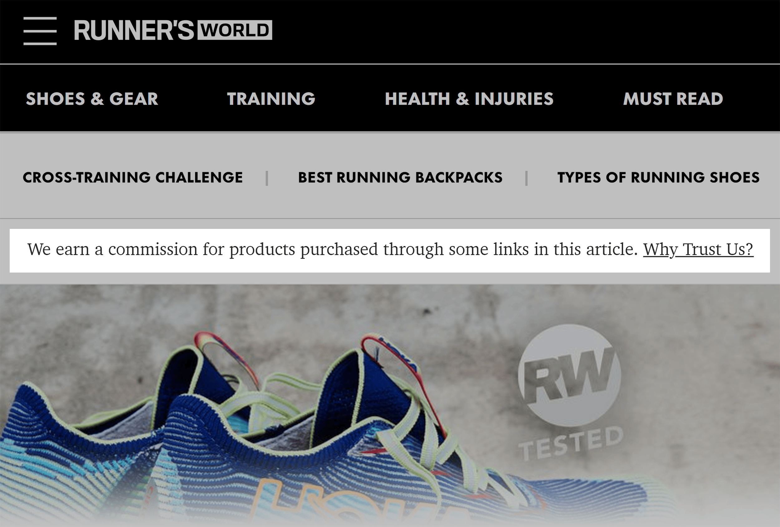 Runner’s World – Disclaimer Runner's World – Disclaimer