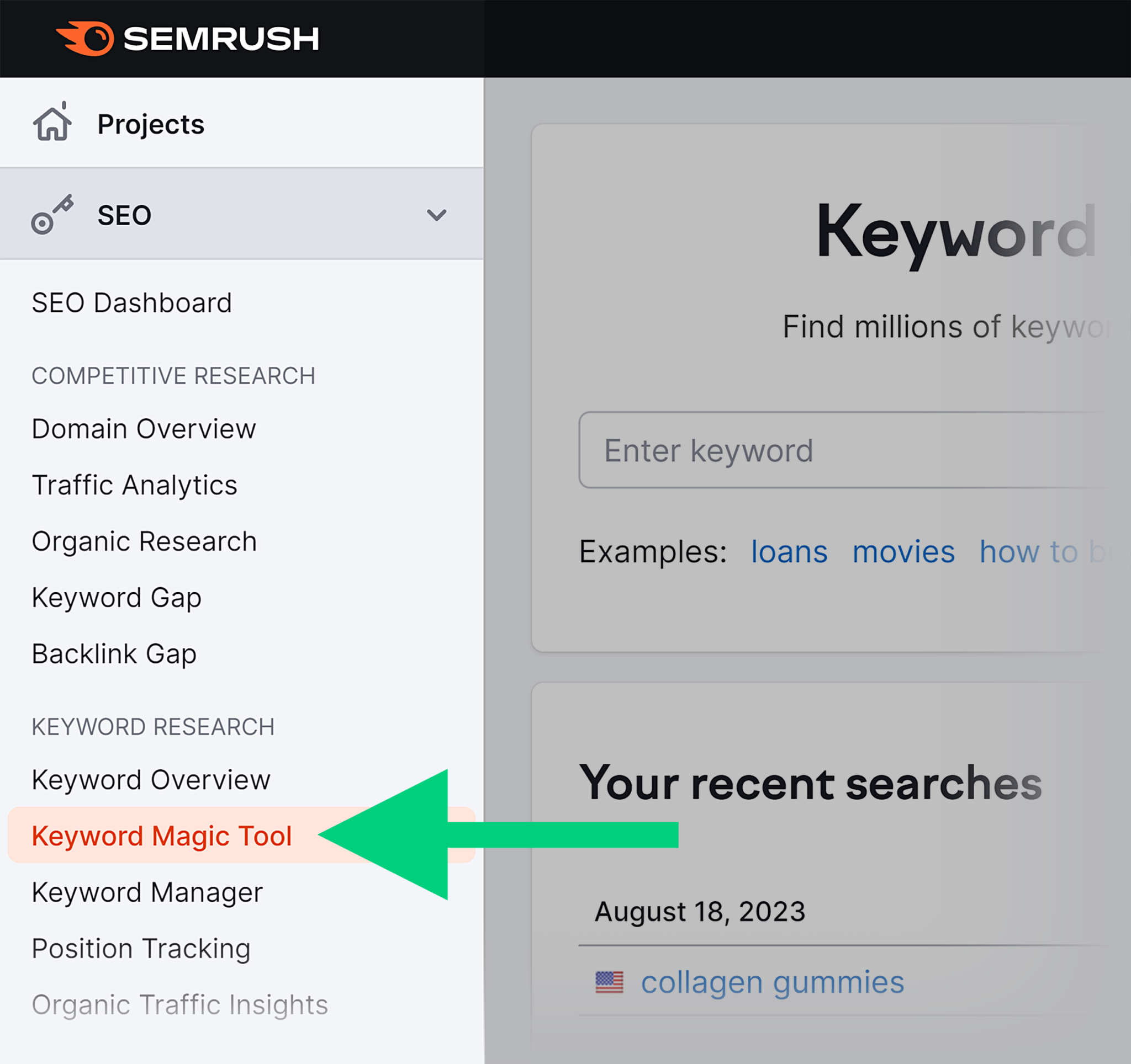 semrush-keyword-magic-tool TikTok SEO: The Ultimate Guide