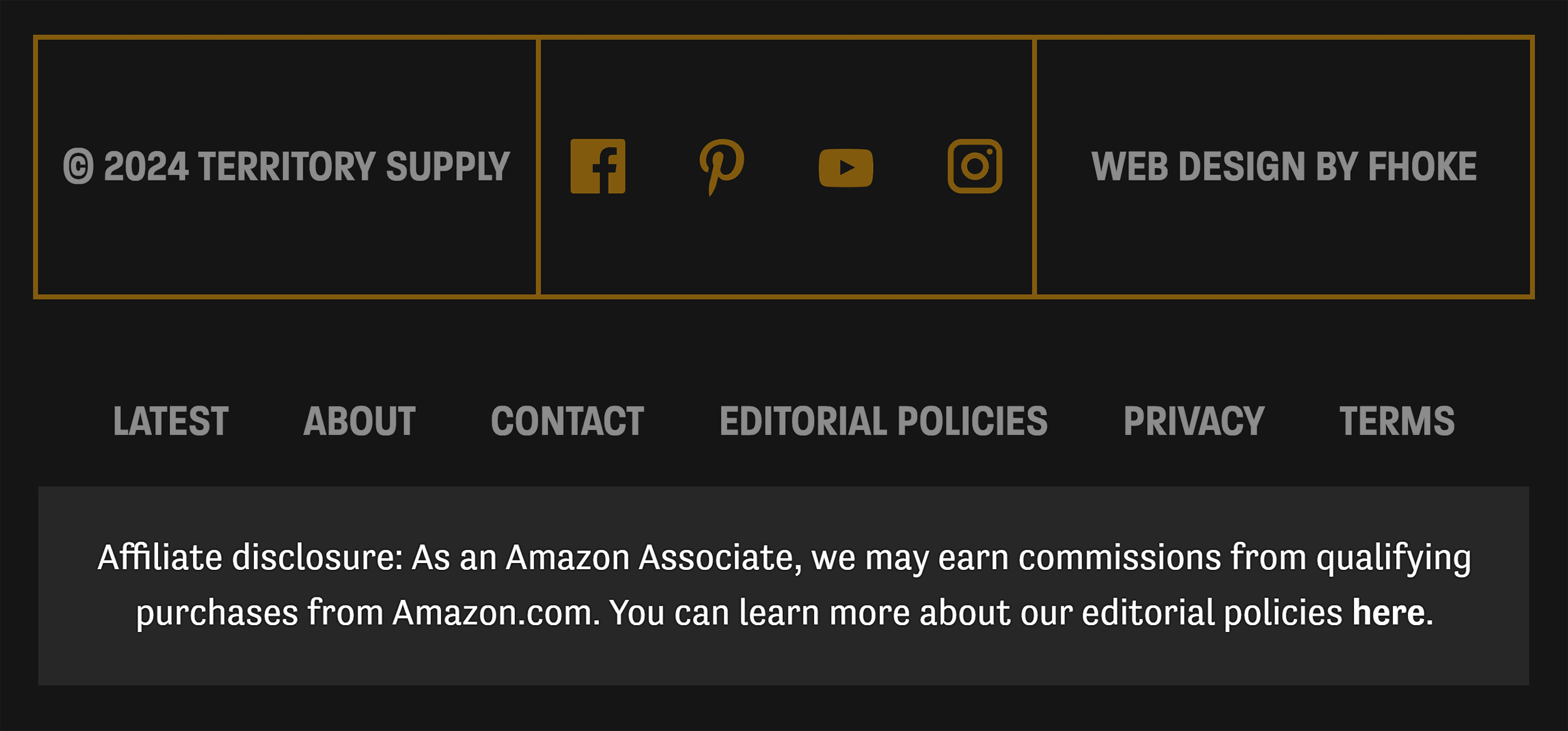 Territory Supply – Disclaimer Territory Supply – Disclaimer