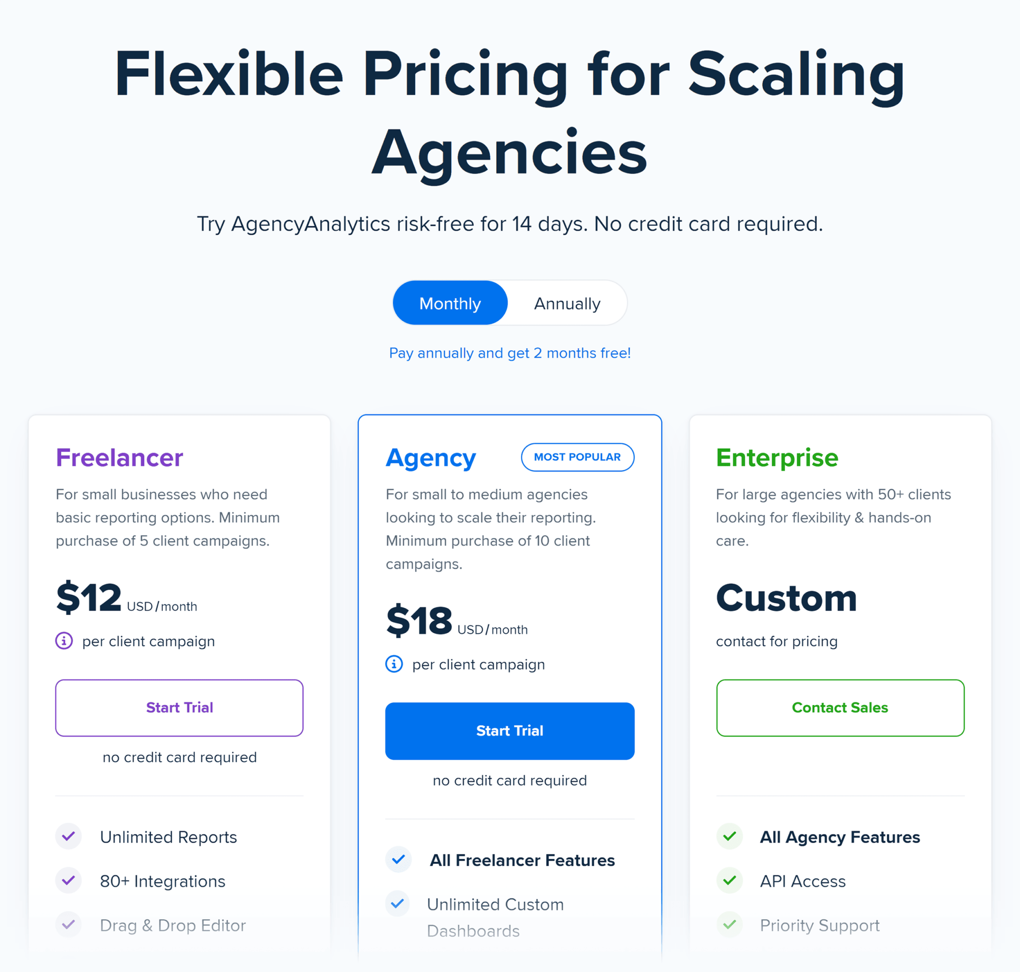 agencyanalytics-pricing 9 Powerful SEO Software Tools Used by 7-Figure Agencies