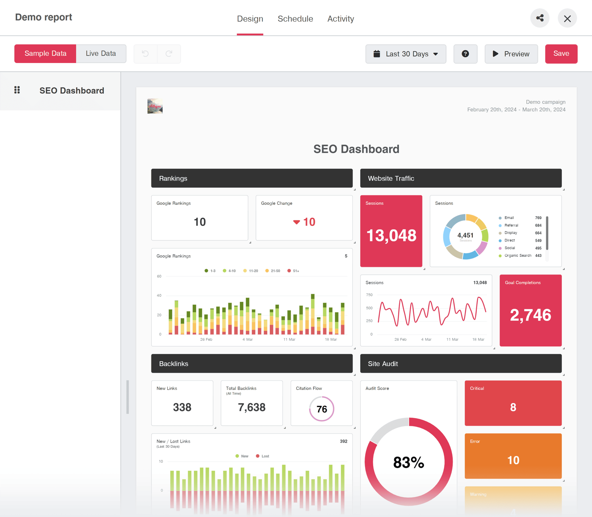 agencyanalytics-reports 9 Powerful SEO Software Tools Used by 7-Figure Agencies