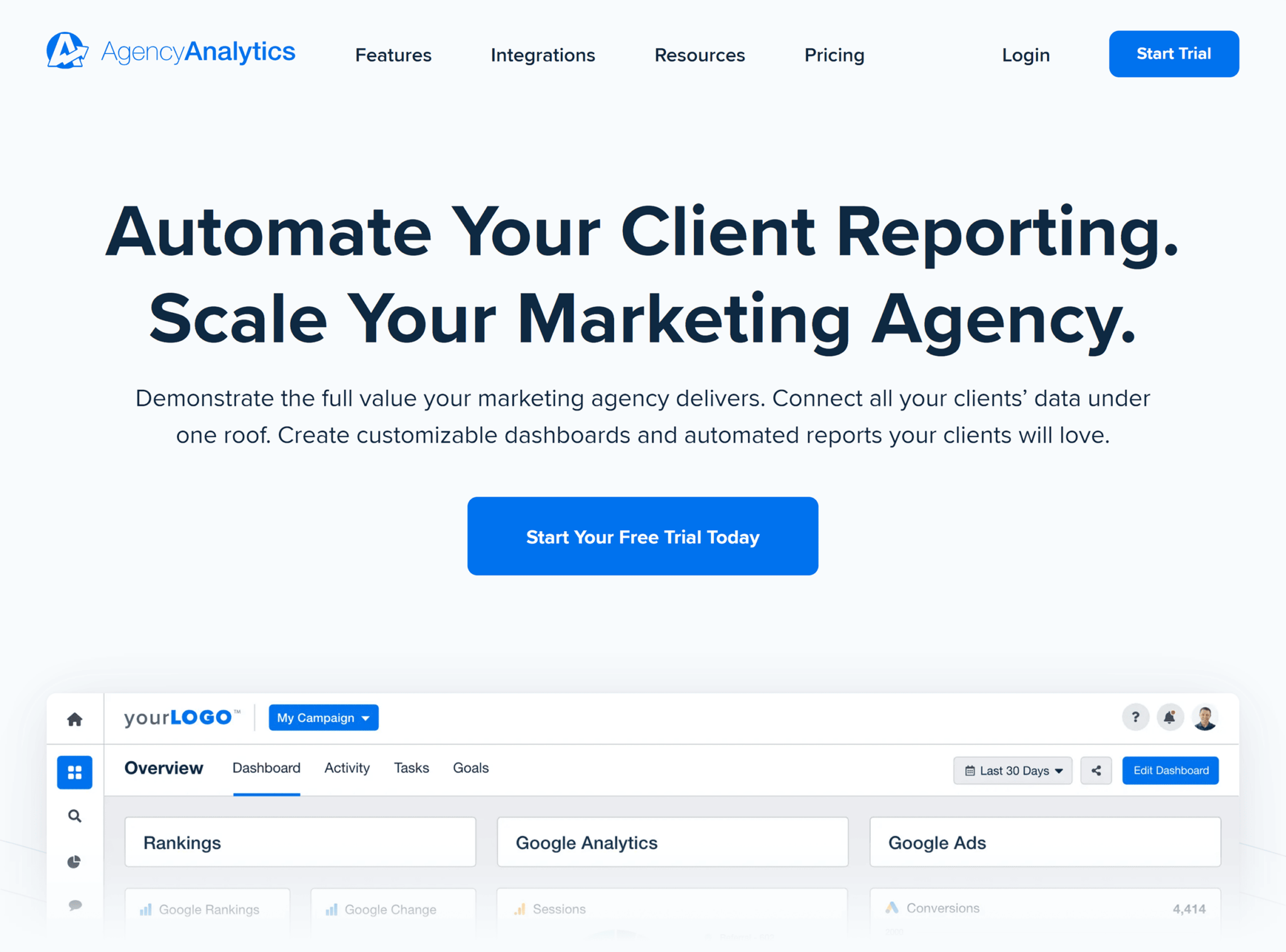 agencyanalytics 9 Powerful SEO Software Tools Used by 7-Figure Agencies