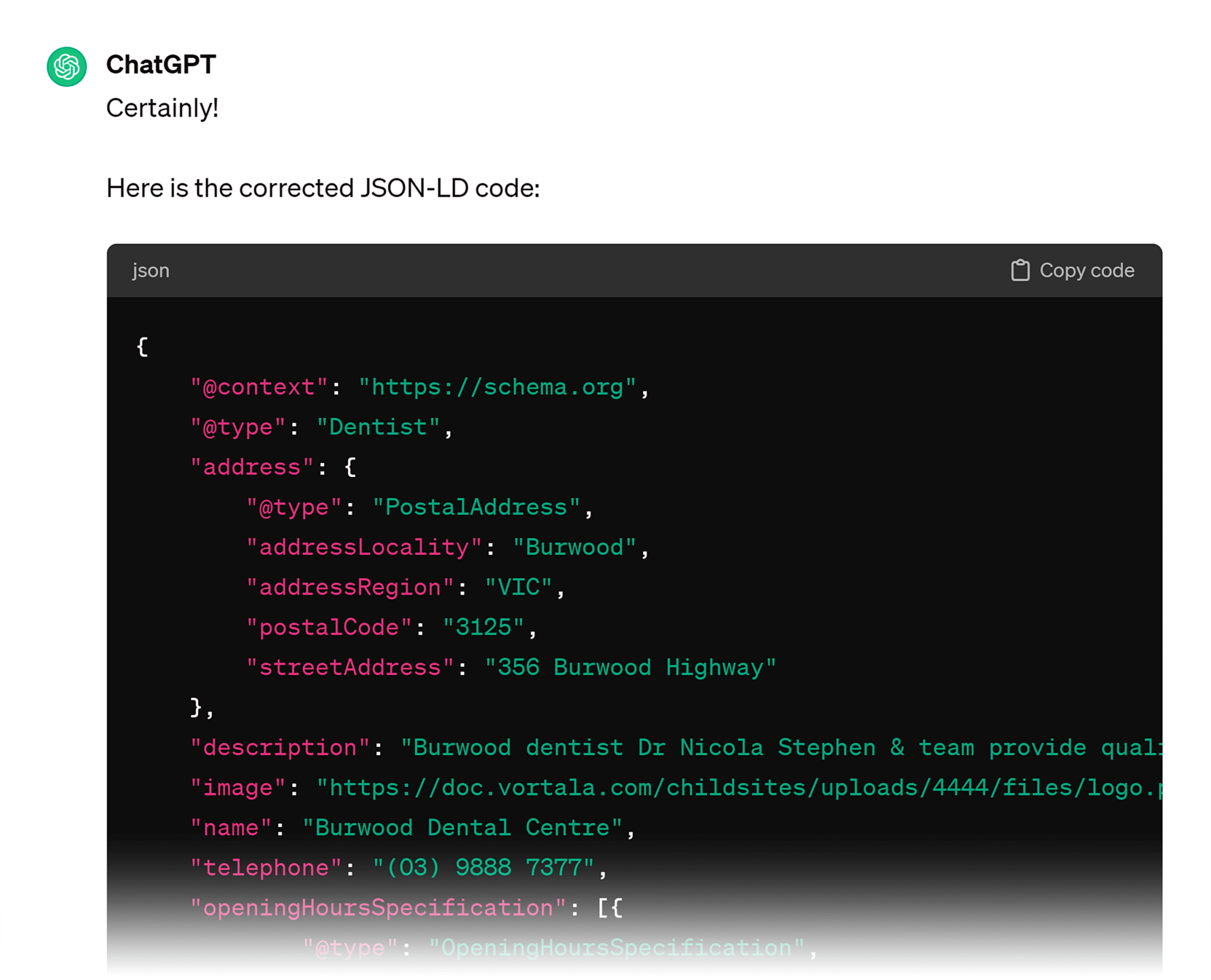 chatgpt-code-correction Schema Markup Guide: Help Search Engines Help You
