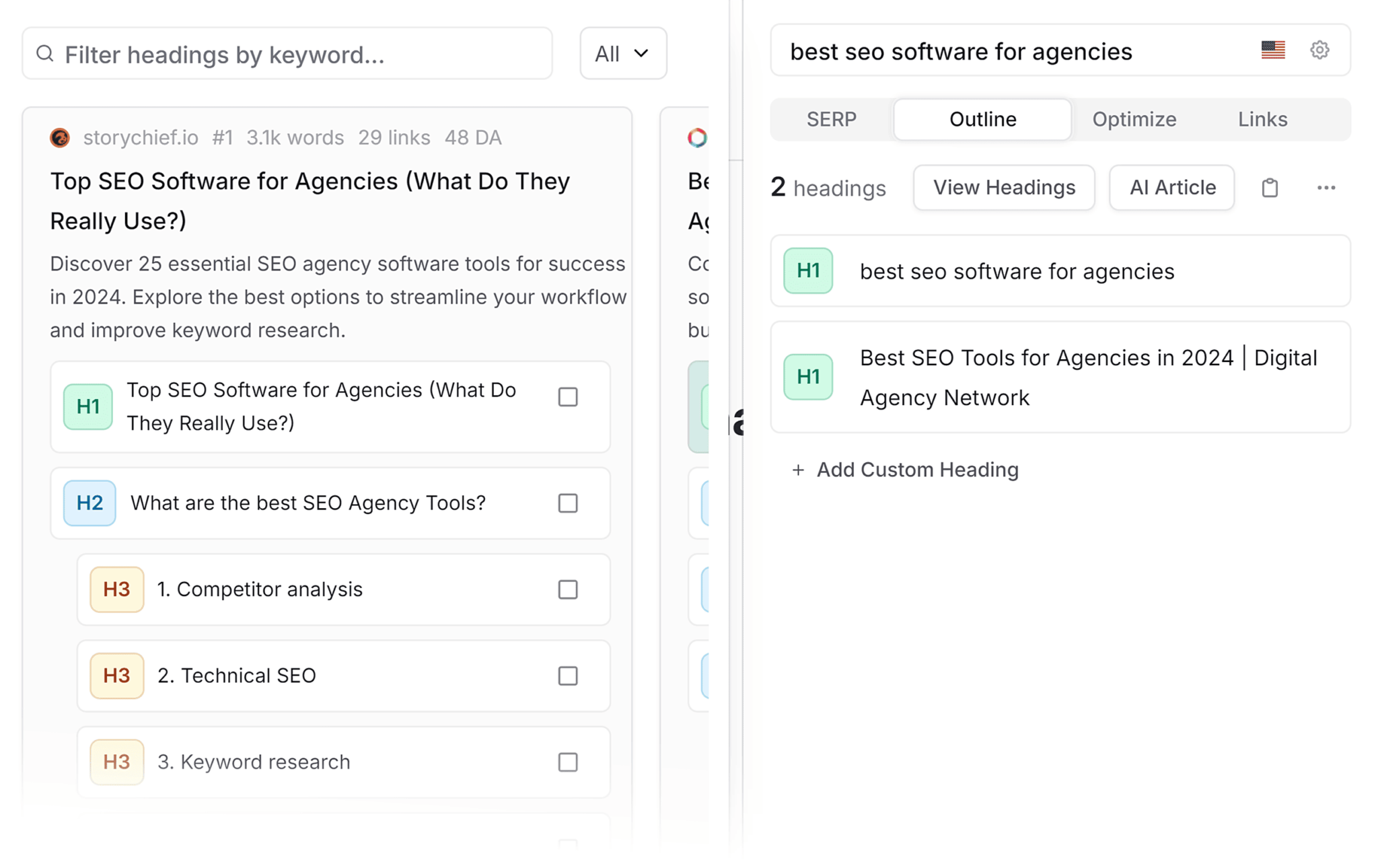 frase-explore-headings 9 Powerful SEO Software Tools Used by 7-Figure Agencies