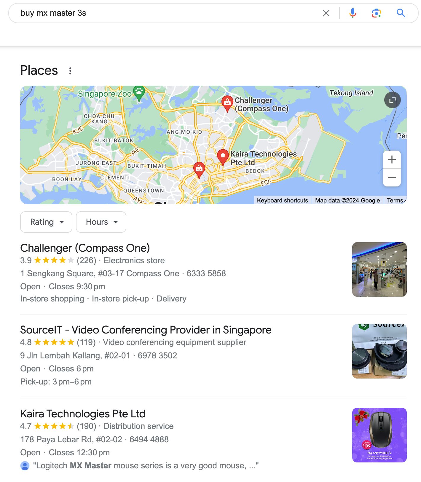 I Replaced Google with AI For a Week. Here's What I Learned | Google's result for "buy MXMaster 3S"